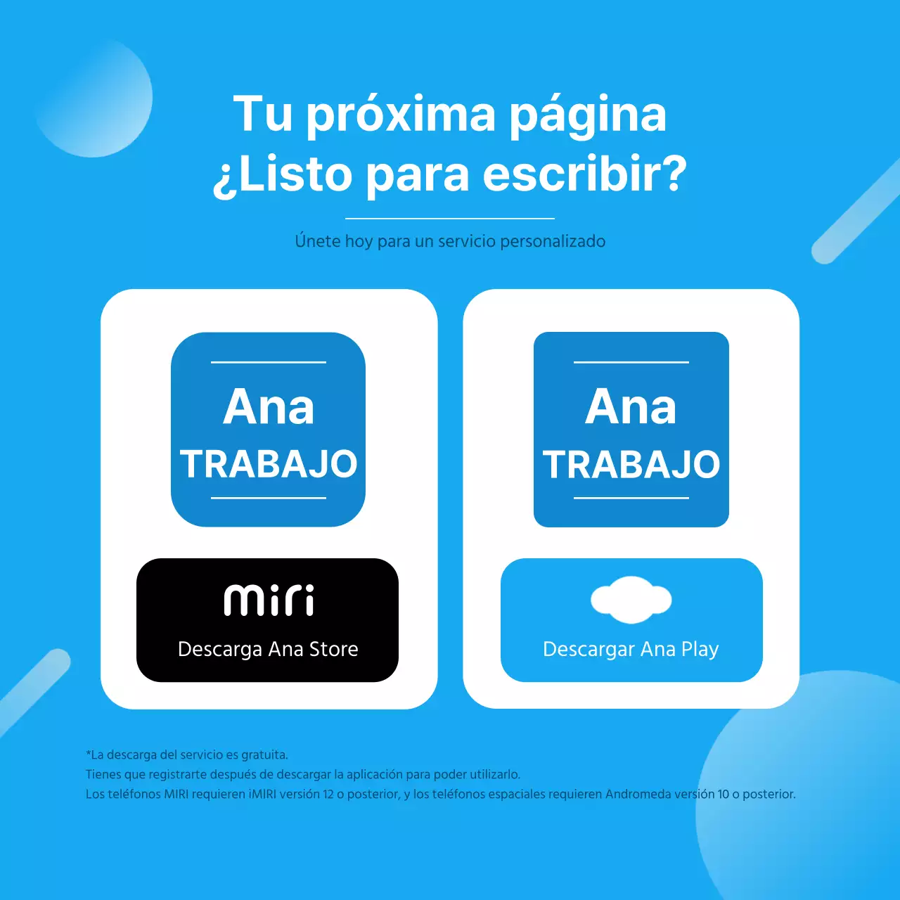 Promover una moderna plataforma de búsqueda de empleo en azul y blanco