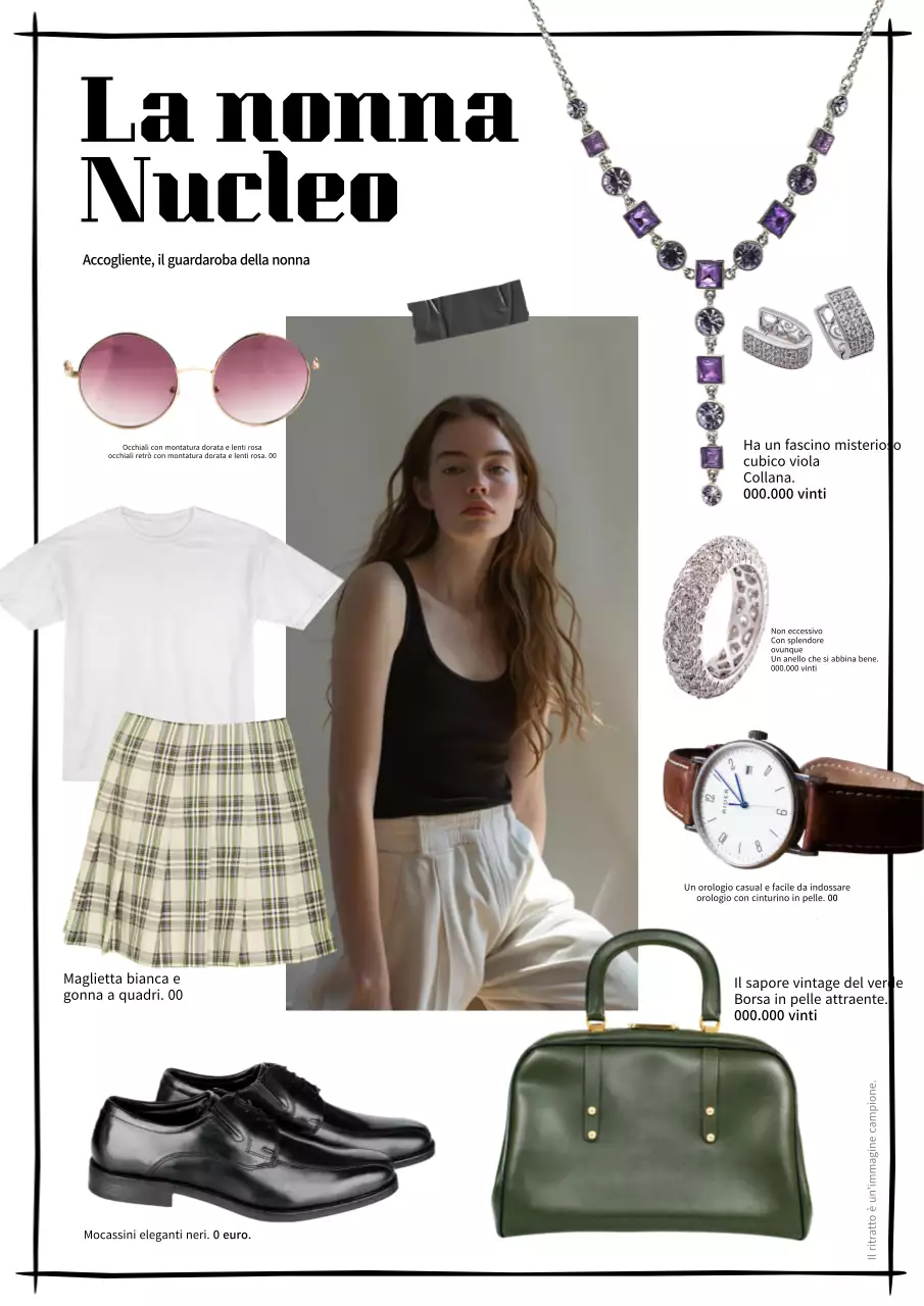 Una collezione di abiti di tendenza in nero