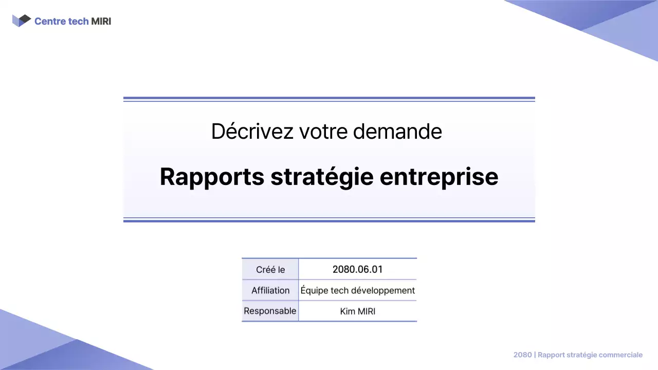Rapport imprimable simple sur le secteur public en mauve et blanc