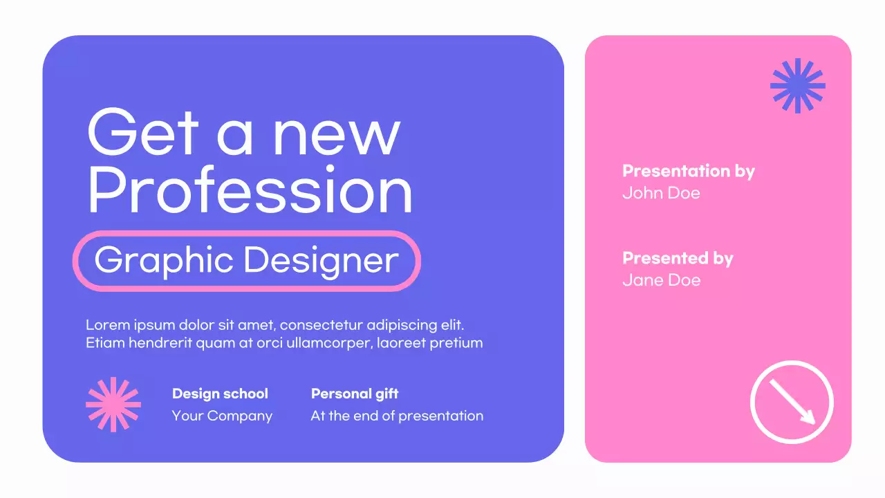 Blue Modern Graphic Course Promotion Presentation