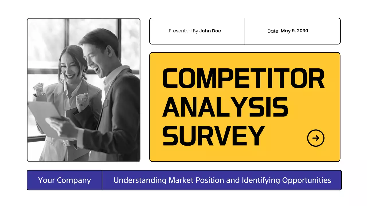 Yellow Professional Market Analysis Report Presentation