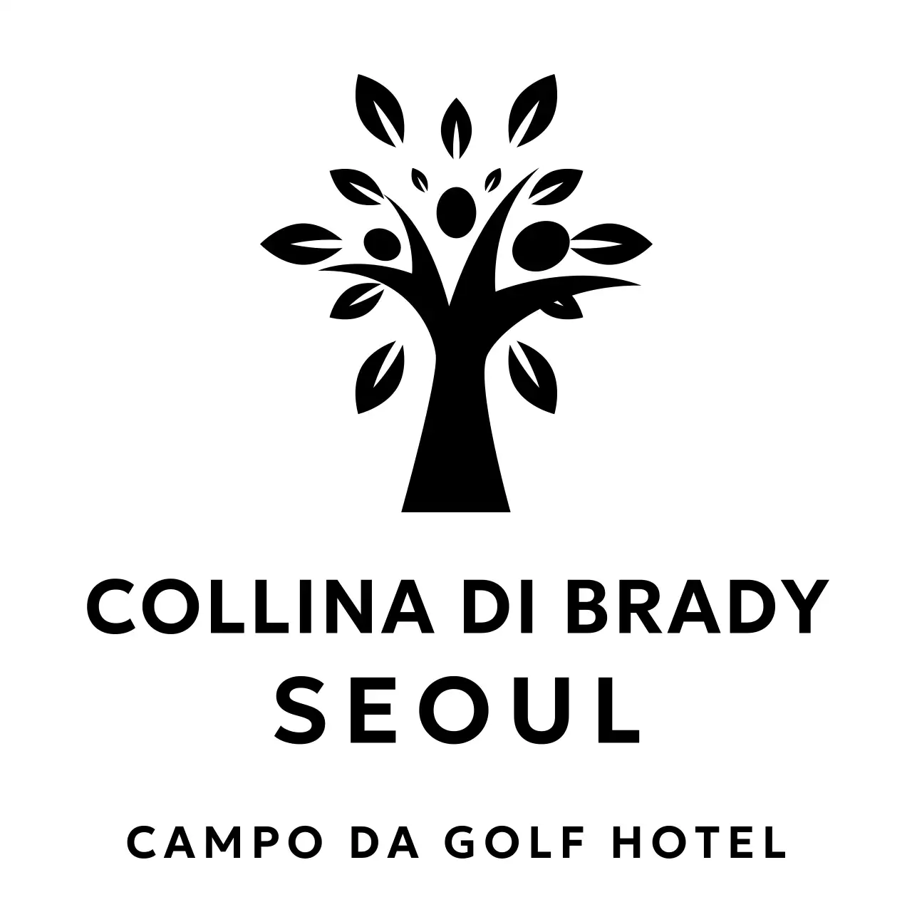 Design hotel con illustrazione di un albero con bacche