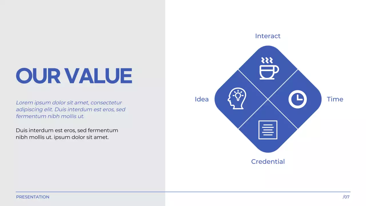 Blue Professional Marketing Presentation
