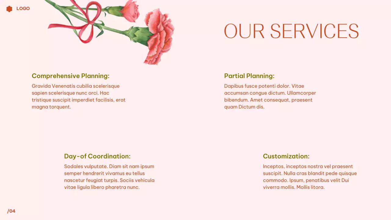 Pink Elegant Wedding Guide Presentation