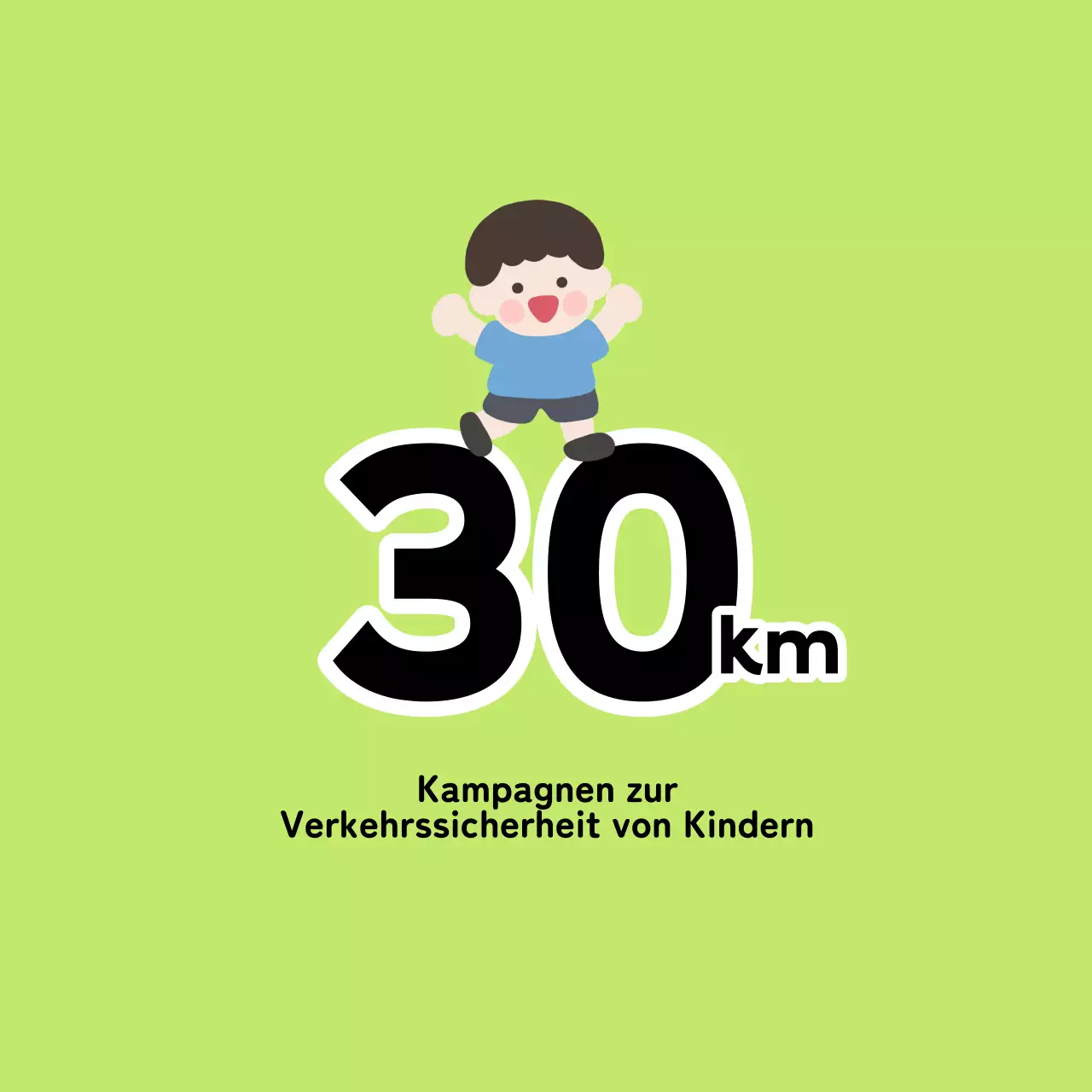 Niedliche und knuddelige Verkehrssicherheitskampagne mit Kinderfiguren