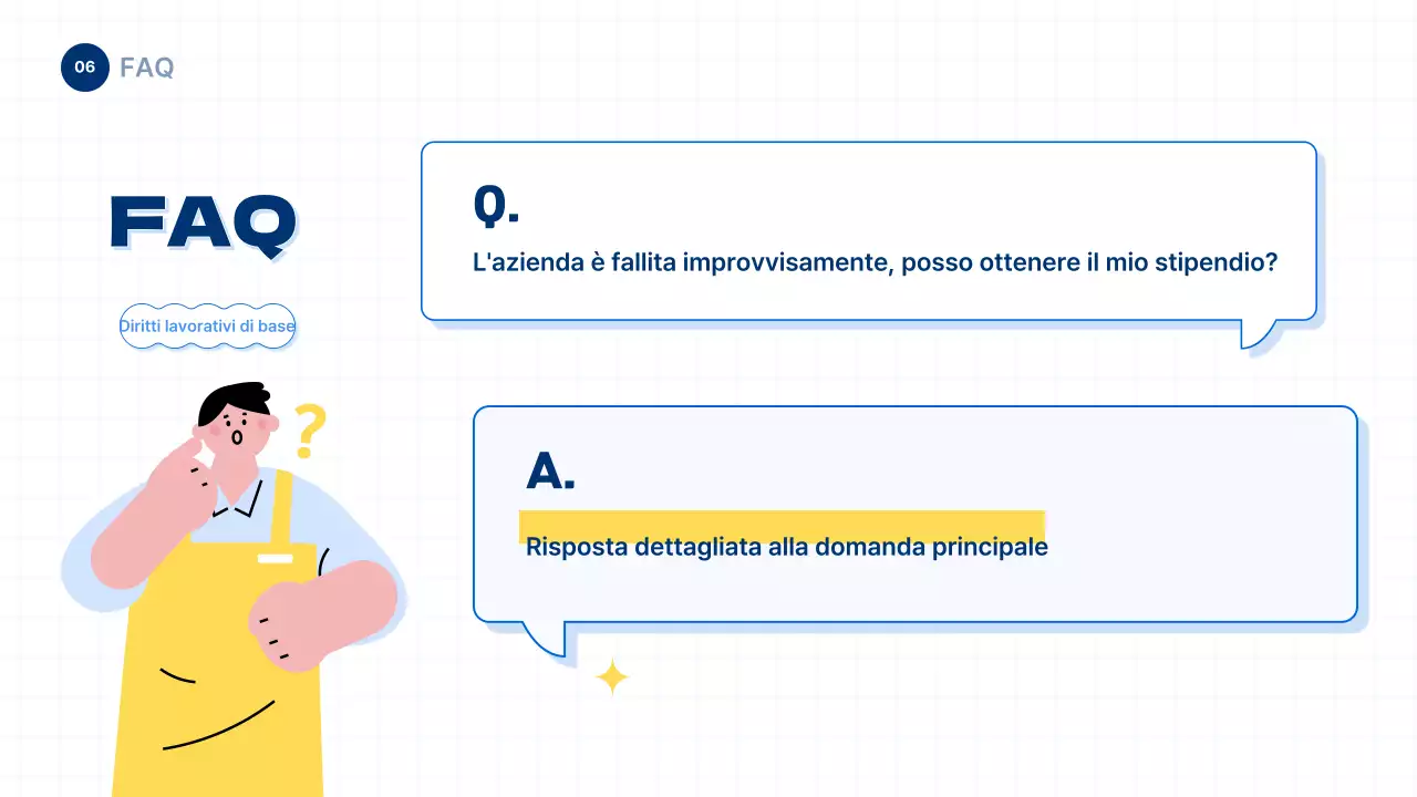 Informazioni sul diritto del lavoro giovanile in stile blu e semplice