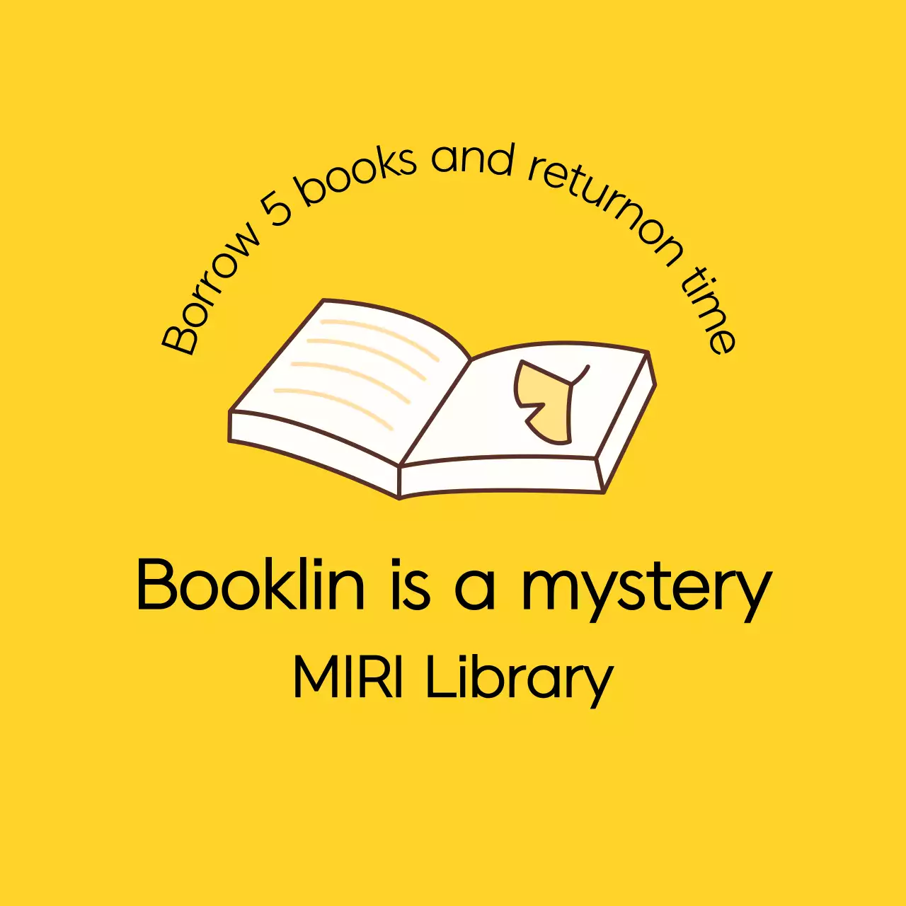 Desain yang hangat dengan ilustrasi buku