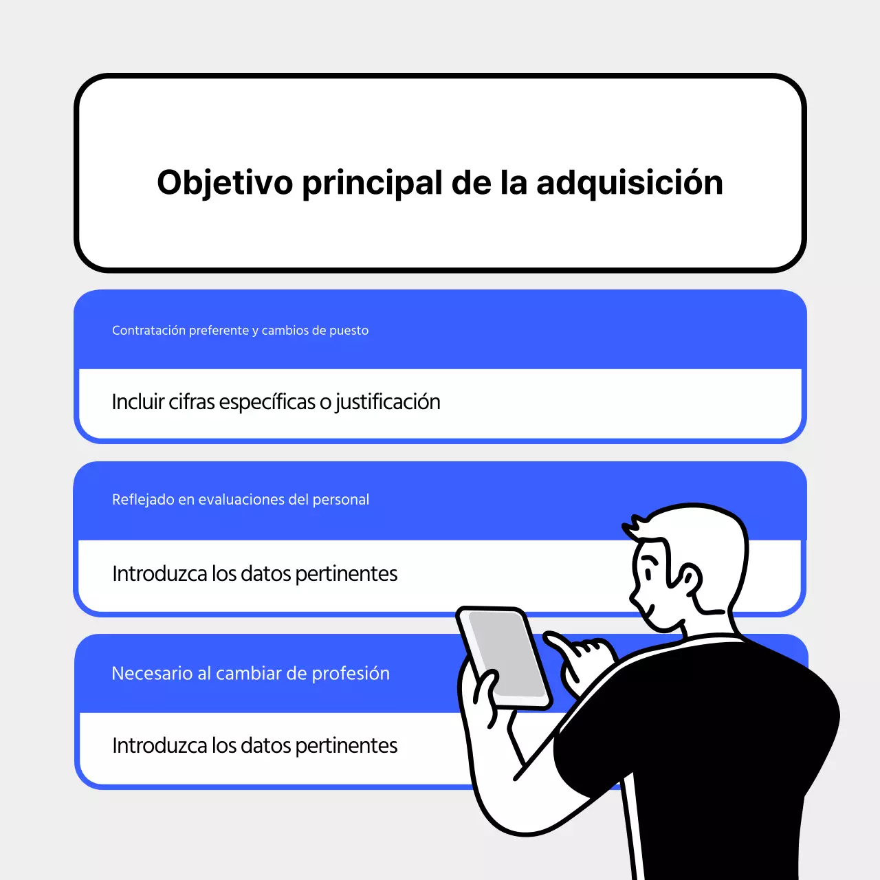 Un sencillo folleto de certificación azul y azul claro