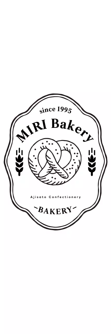 Logótipo de pastelaria retro