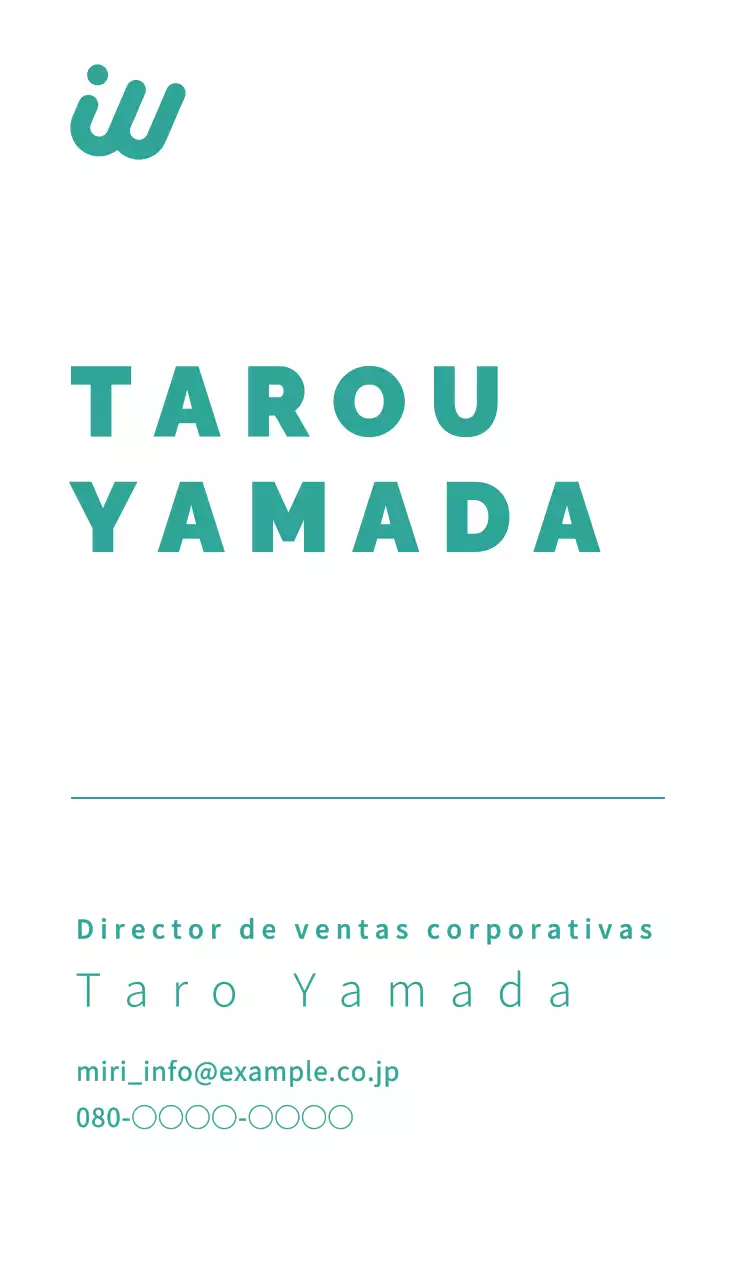 Sencilla tarjeta de visita vertical de ventas corporativas en blanco y verde