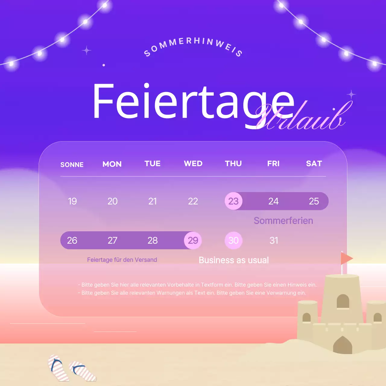 Eine Übersicht über unsere Lieblingsveranstaltungen im Sommer in Blau