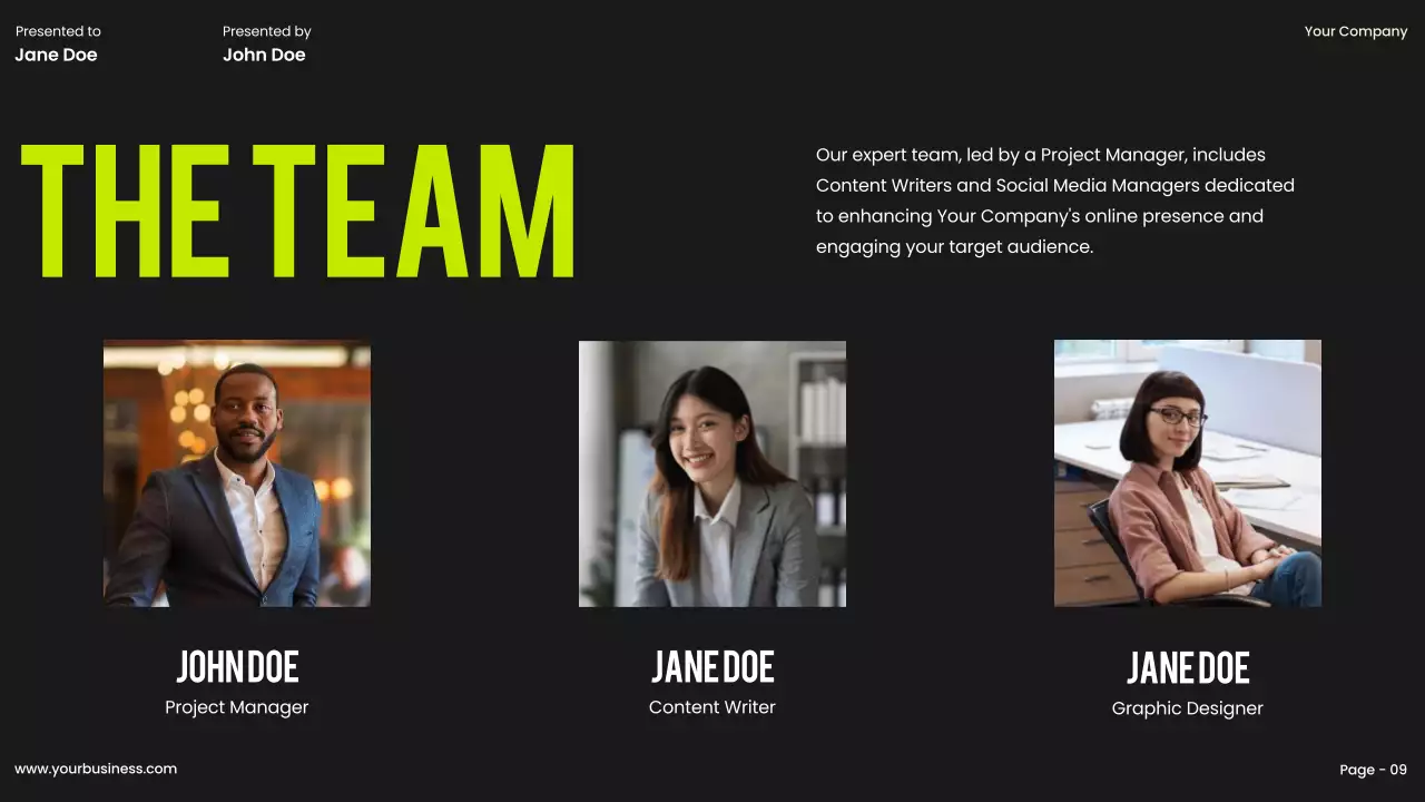 Neon Modern Project Proposal Document Presentation