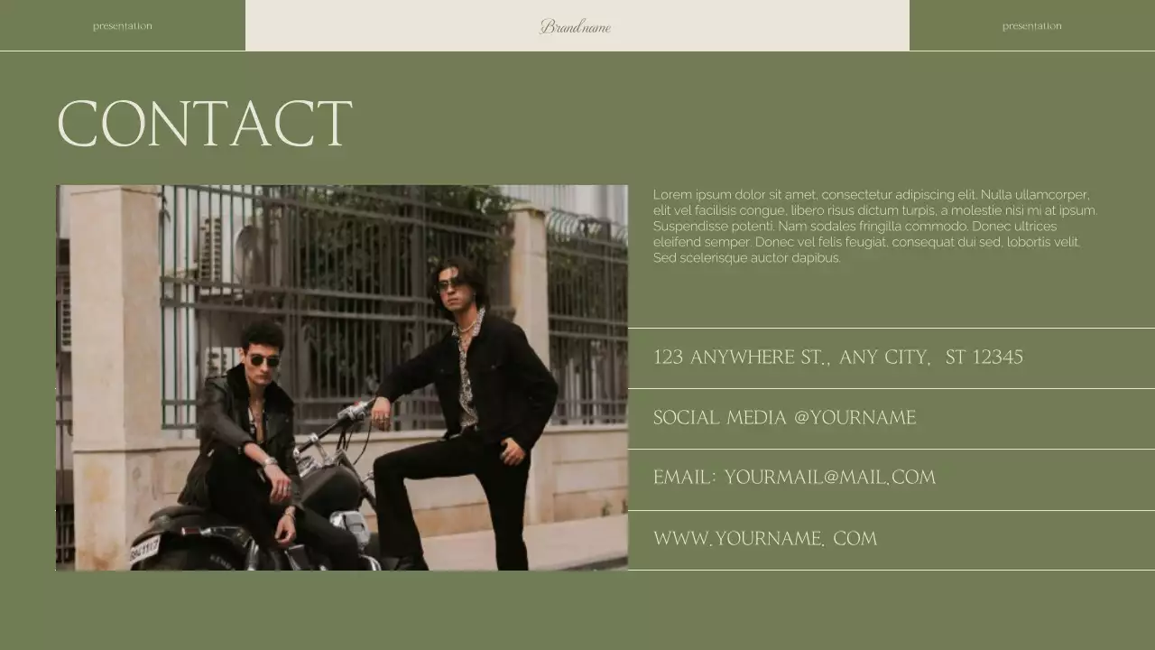 Sage Modern Brand Presentation