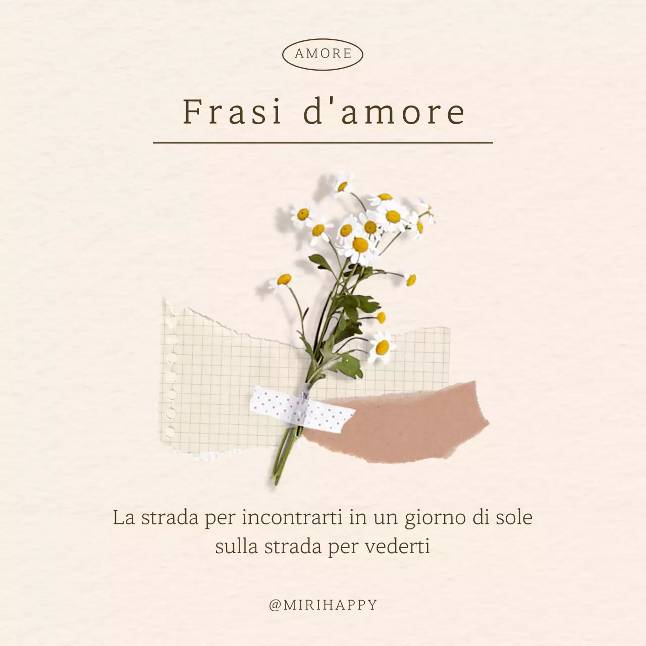 Sentimenti d'amore di base in beige e bianco