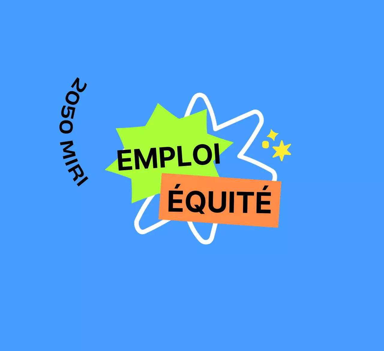 Pour les foires d'entreprise en bleu et orange vert