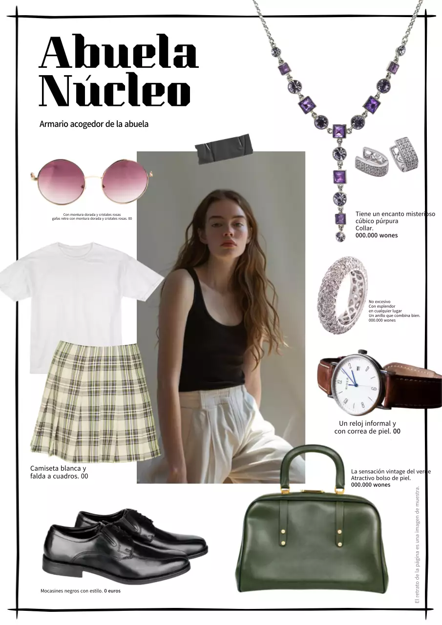 Una colección de conjuntos de moda en negro