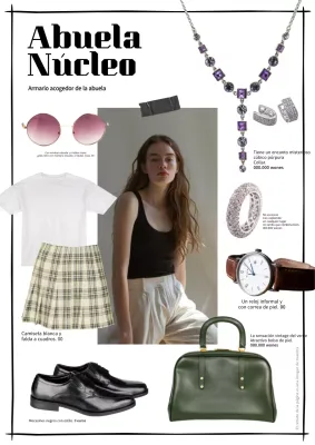 Una colección de conjuntos de moda en negro