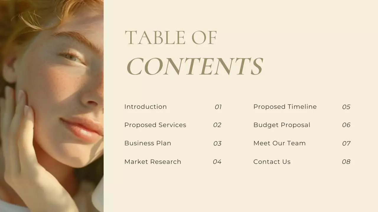 베이지 미니멀리스트 프로젝트 프레젠테이션