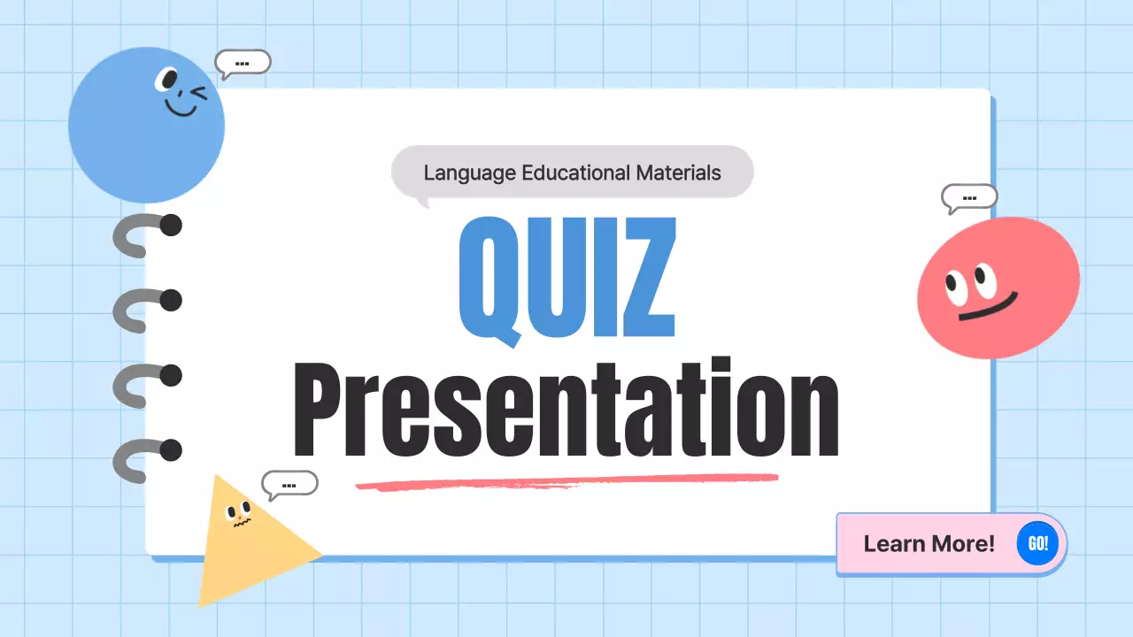 Blue Simple Quiz Promotion Presentation