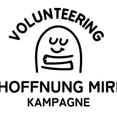 Umarmende Illustrationskampagne mit abgerundetem Text