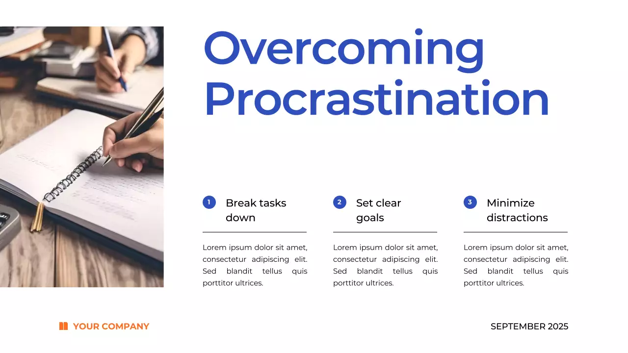 Blue Modern Productivity Guide Presentation