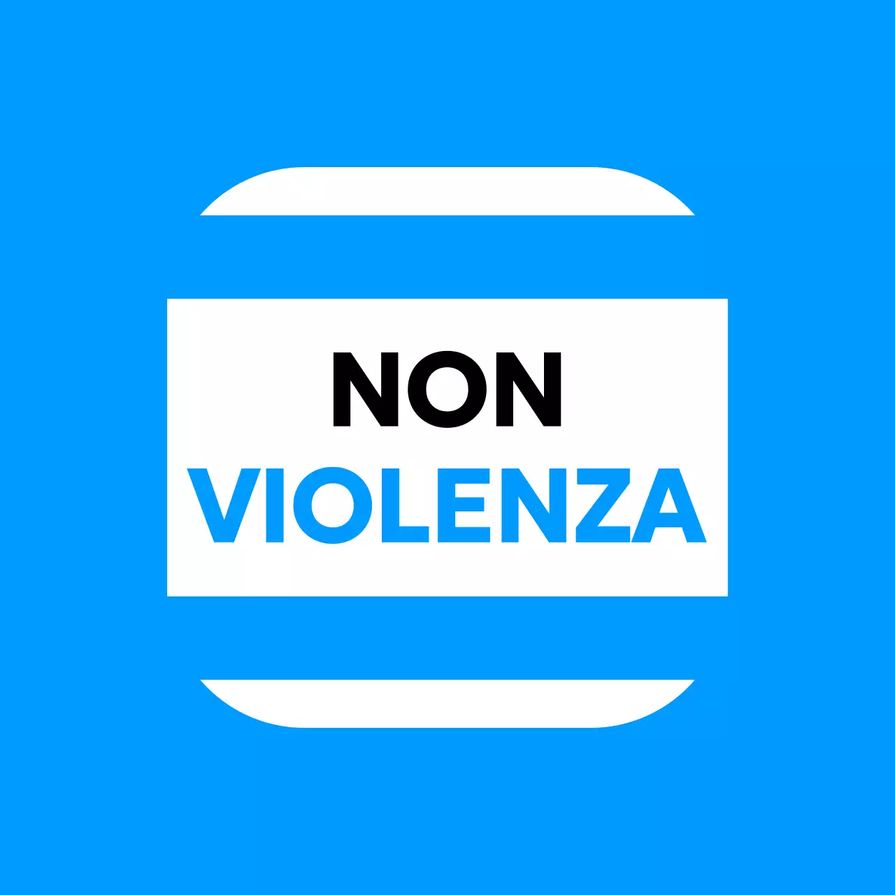 Design antiviolenza con illustrazione di studenti a braccia aperte