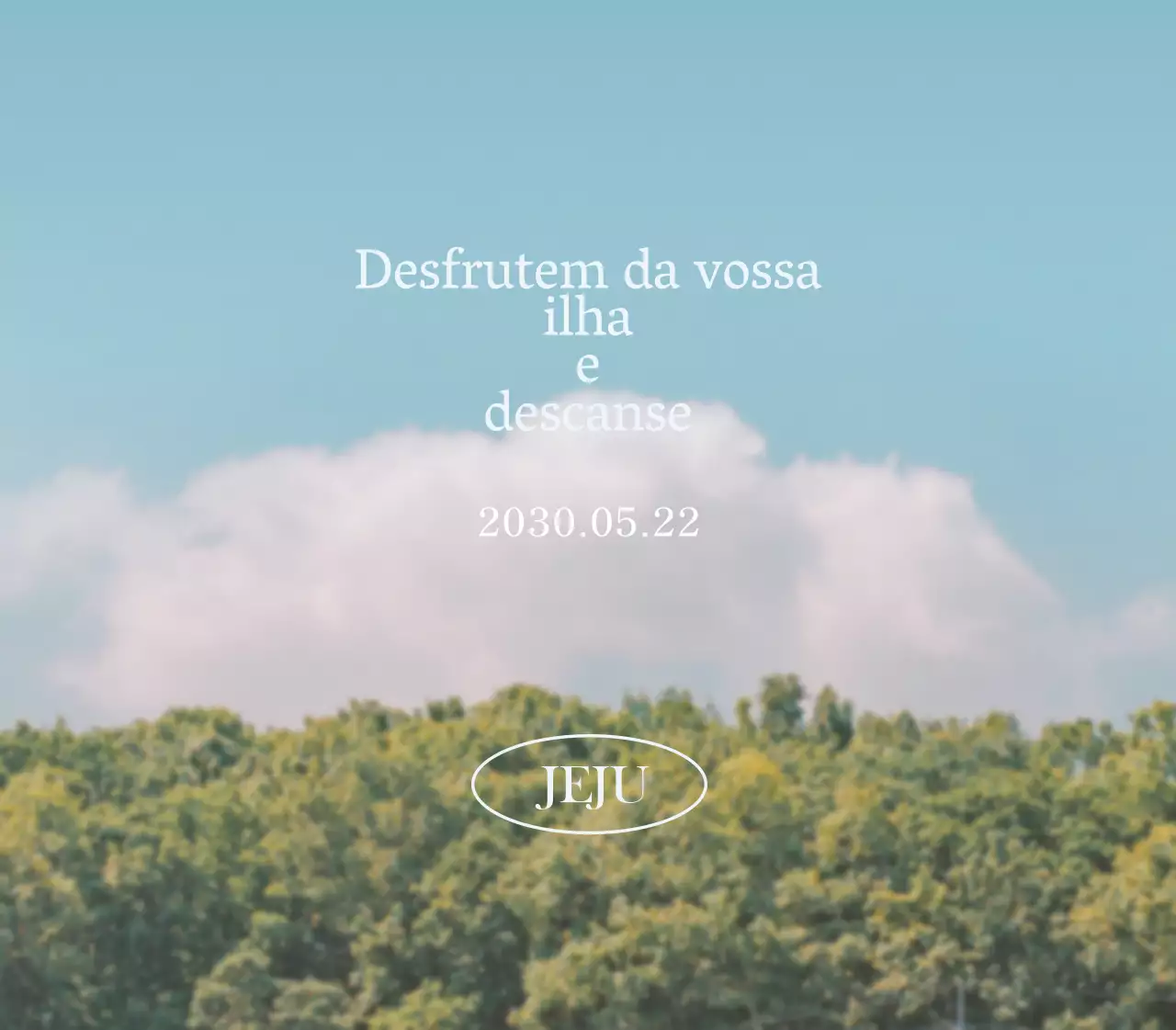 Um fundo de paisagem quente e acolhedor com uma citação sentimental num tipo de letra bonito