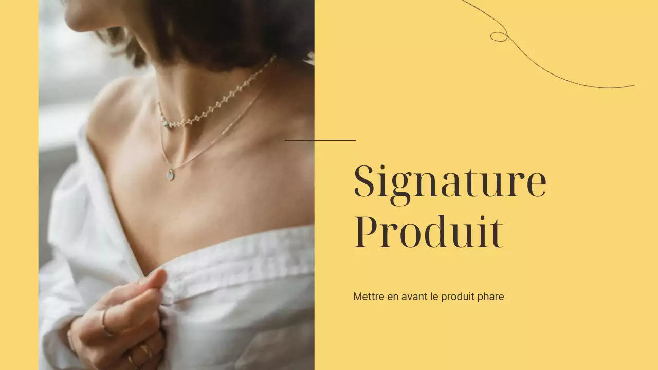 Une marque de luxe pour les petites entreprises, en jaune et marron