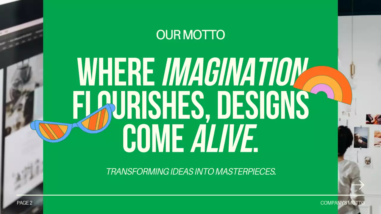 Green Creative Design Profile Presentation