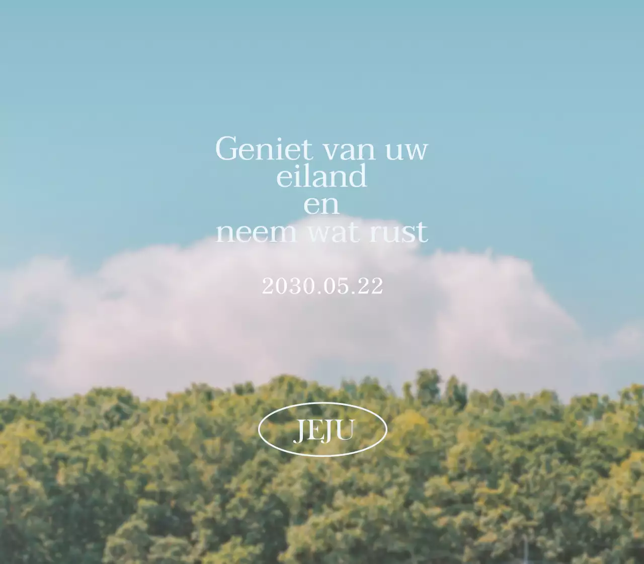 Een warme en uitnodigende landschappelijke achtergrond met een sentimenteel citaat in een schattig lettertype