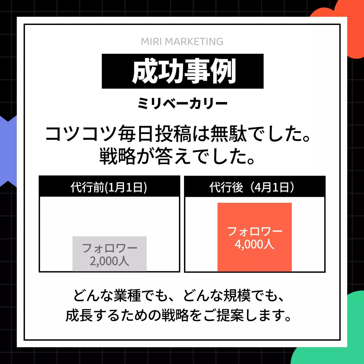 黒 モダン SNS パンフレット Instagram カルーセル