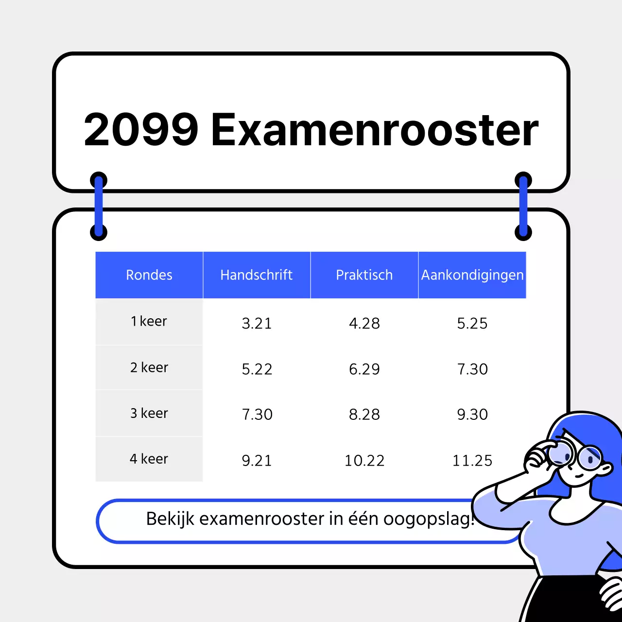 Een eenvoudig blauw en lichtblauw certificeringsprospectus