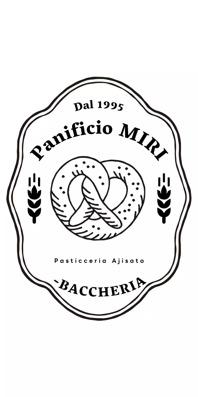 Logo della pasticceria retrò