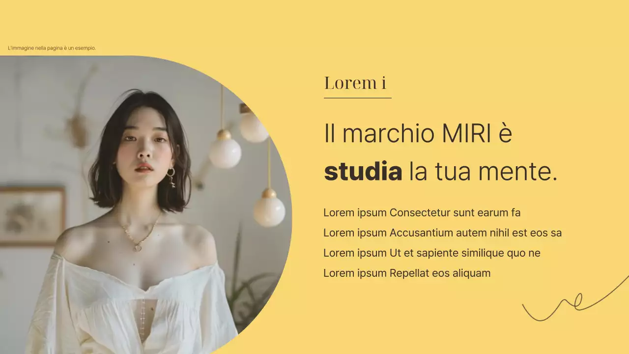 Un marchio di lusso per piccole imprese in giallo e marrone