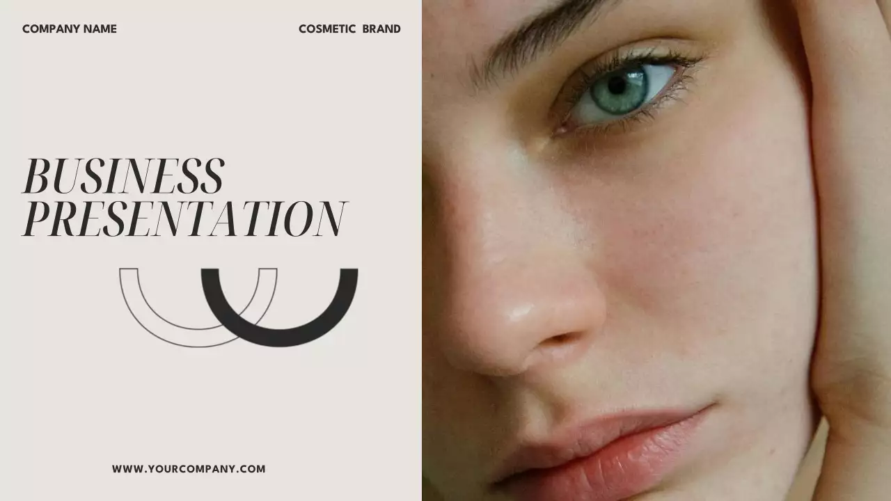 Beige Modern Cosmetic Presentation