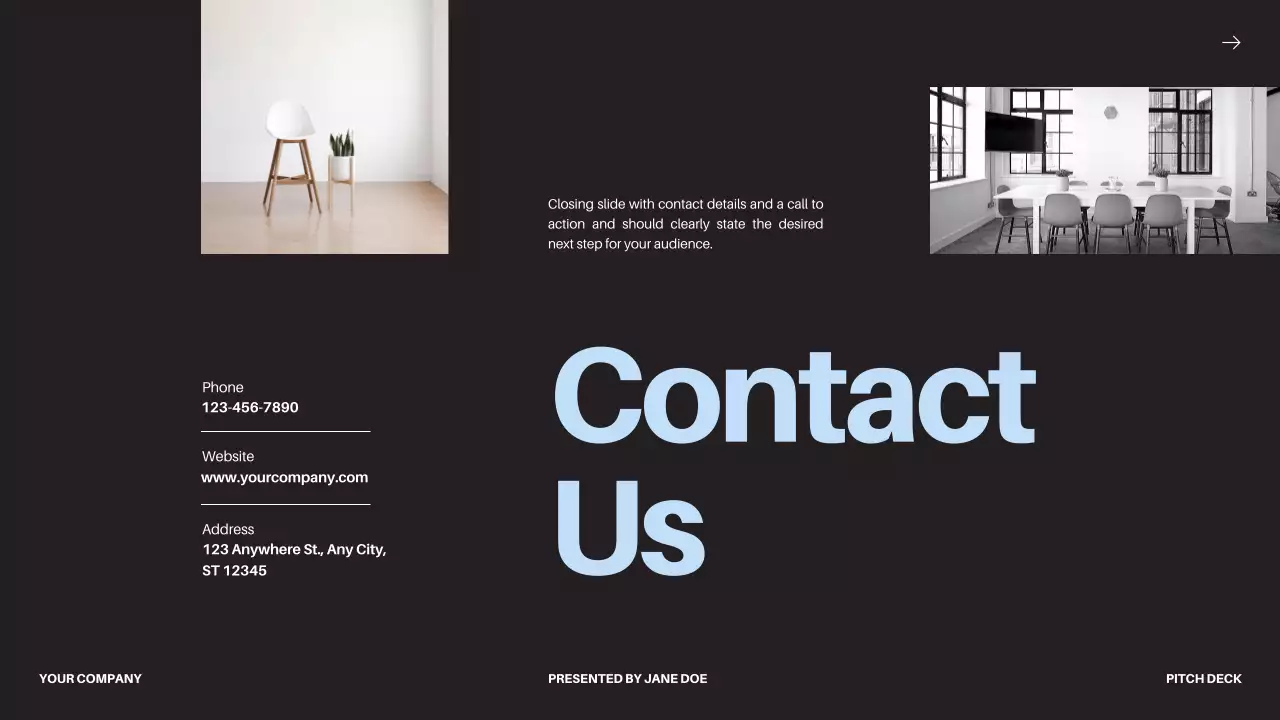 Black Modern Business Pitch Presentation