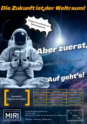 Englische Gag-Werbung mit schwarzem Pop