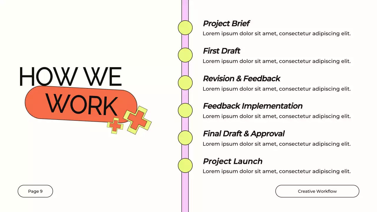 Presentasi Profil Desain Modern Berwarna-warni
