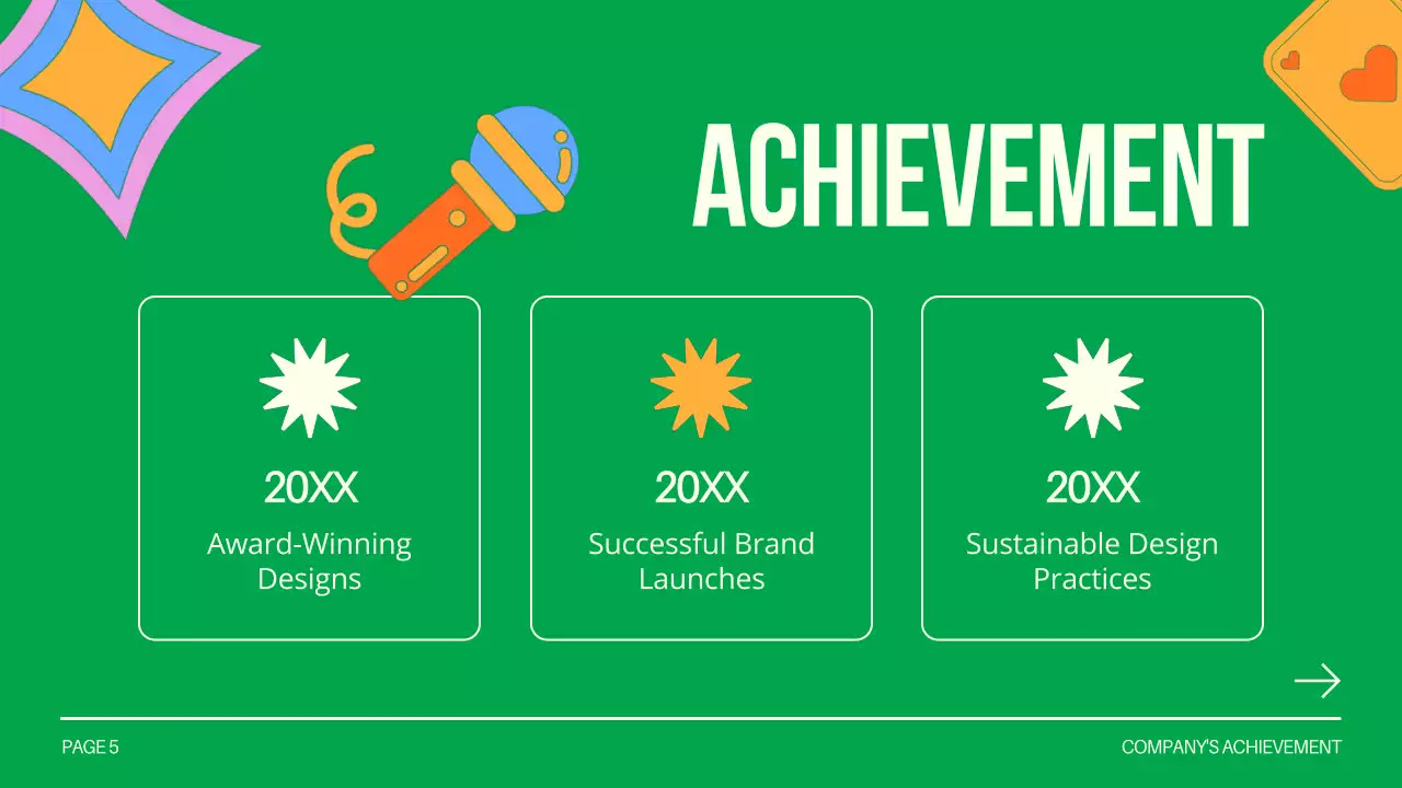 Green Creative Design Profile Presentation