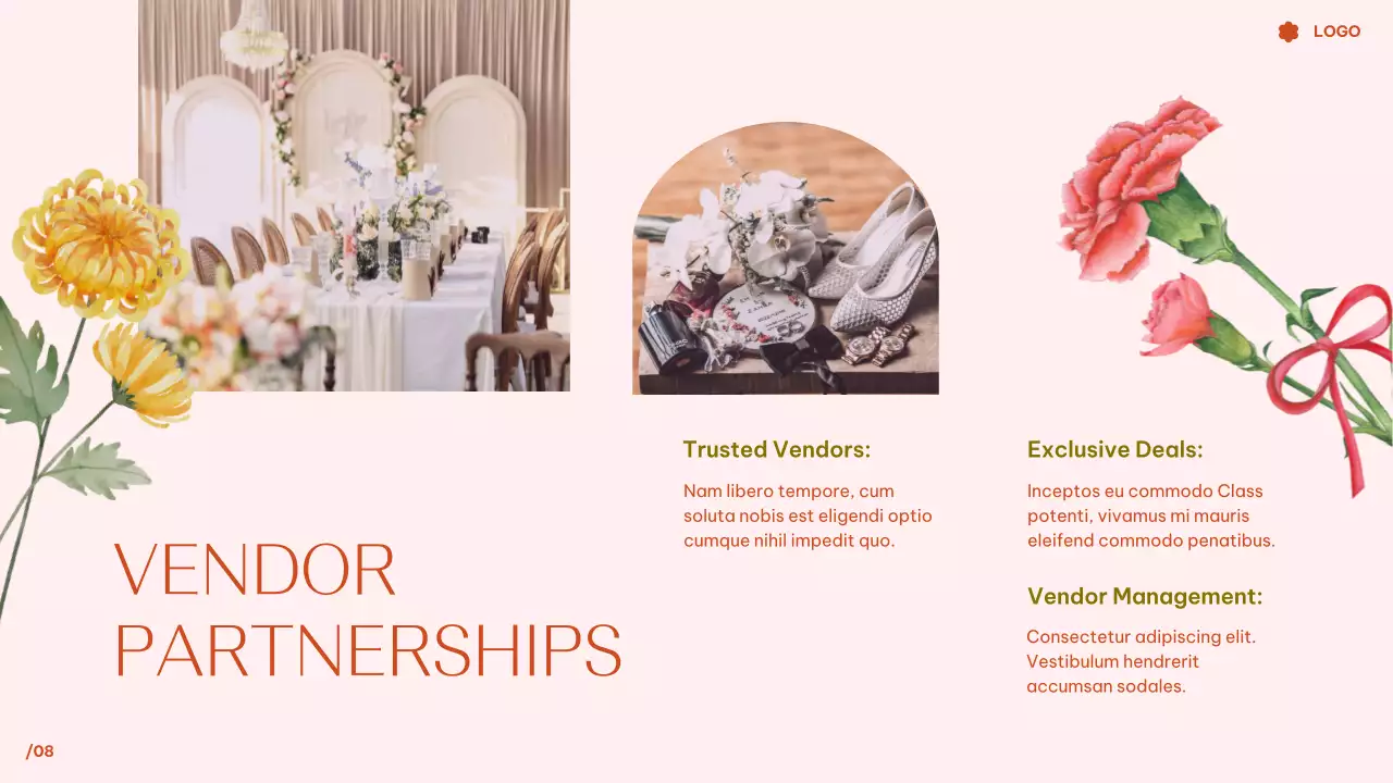 Pink Elegant Wedding Guide Presentation