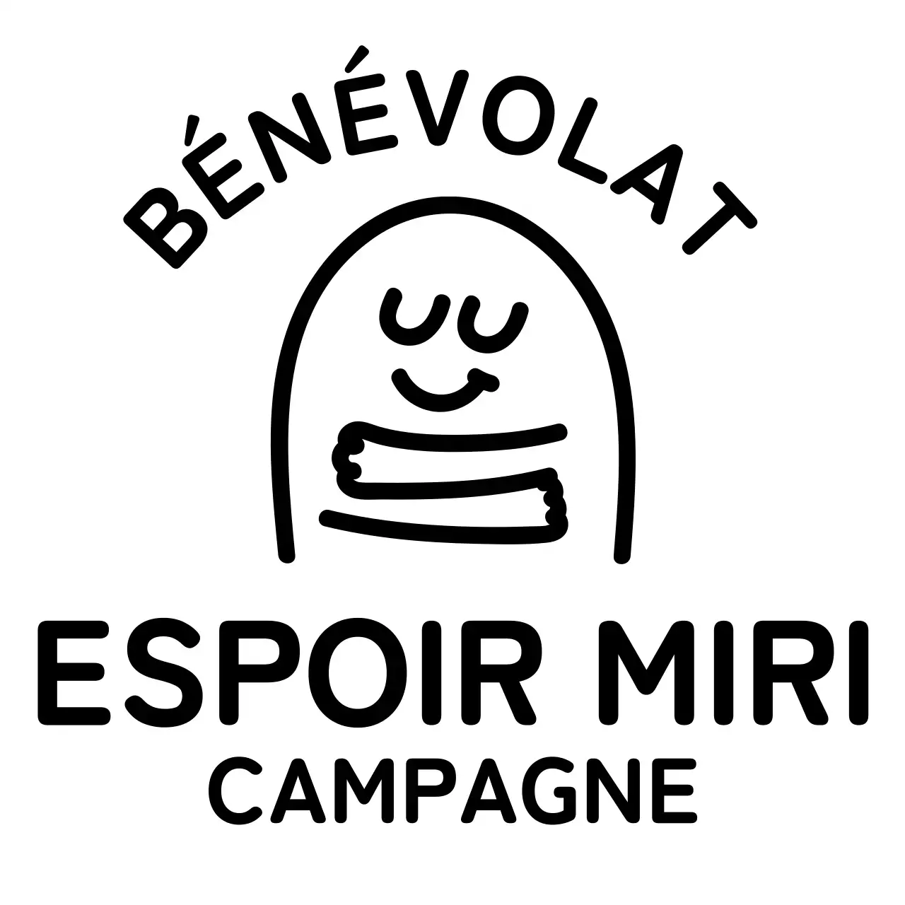 Campagne d'illustration avec texte arrondi