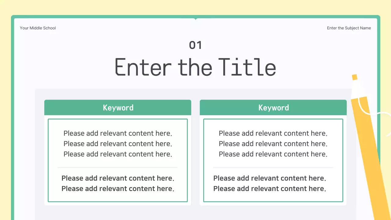 Apresentação do Guia de Aula Green Simple