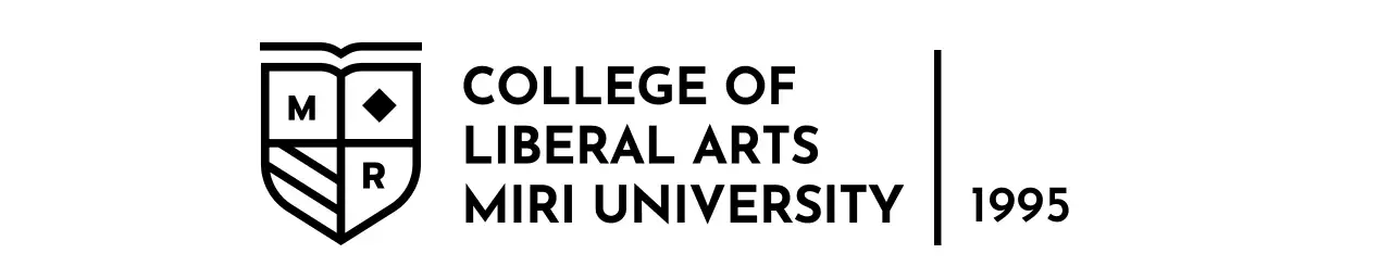 Desain dengan lambang sekolah dalam bentuk bendera