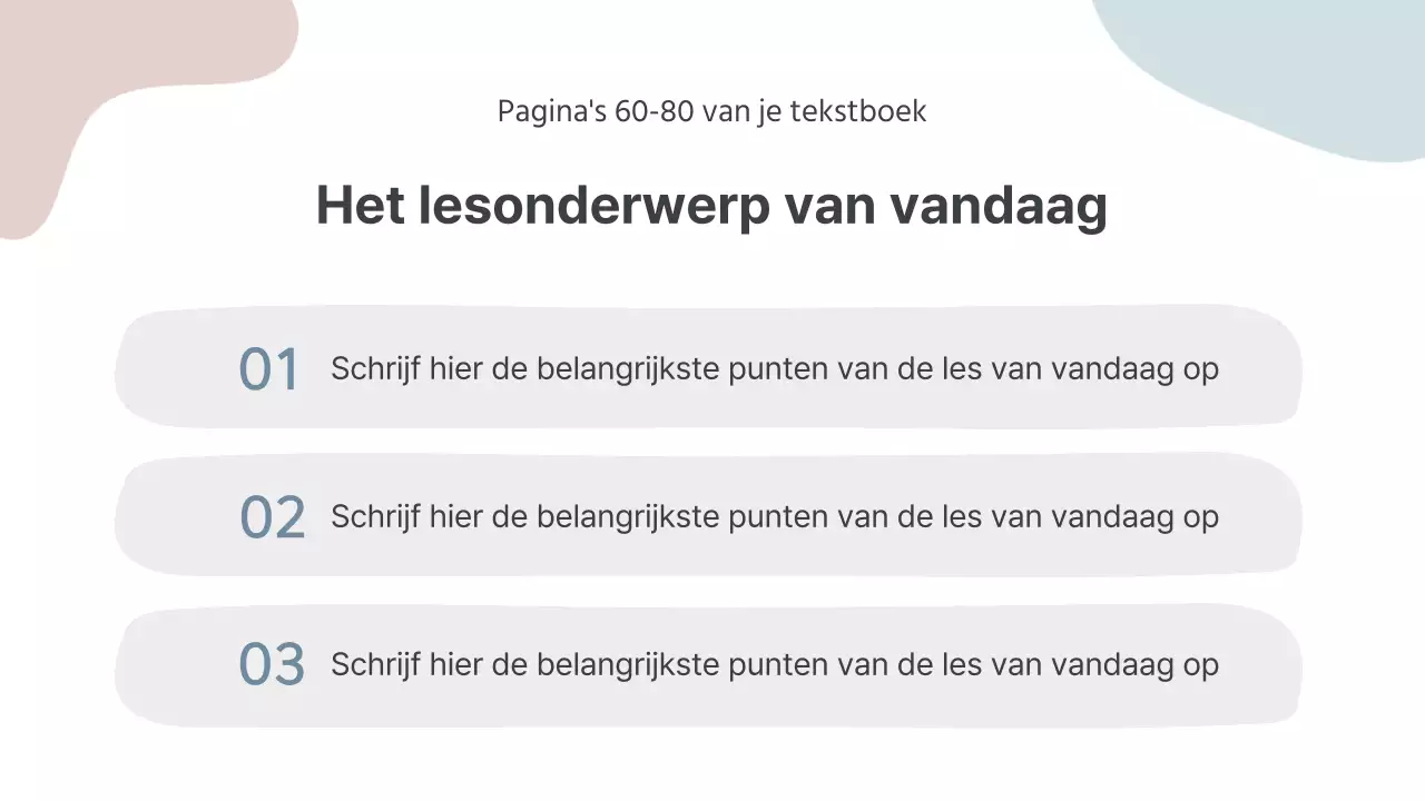 Grijs en eenvoudig lesmateriaal voor schoolleraren