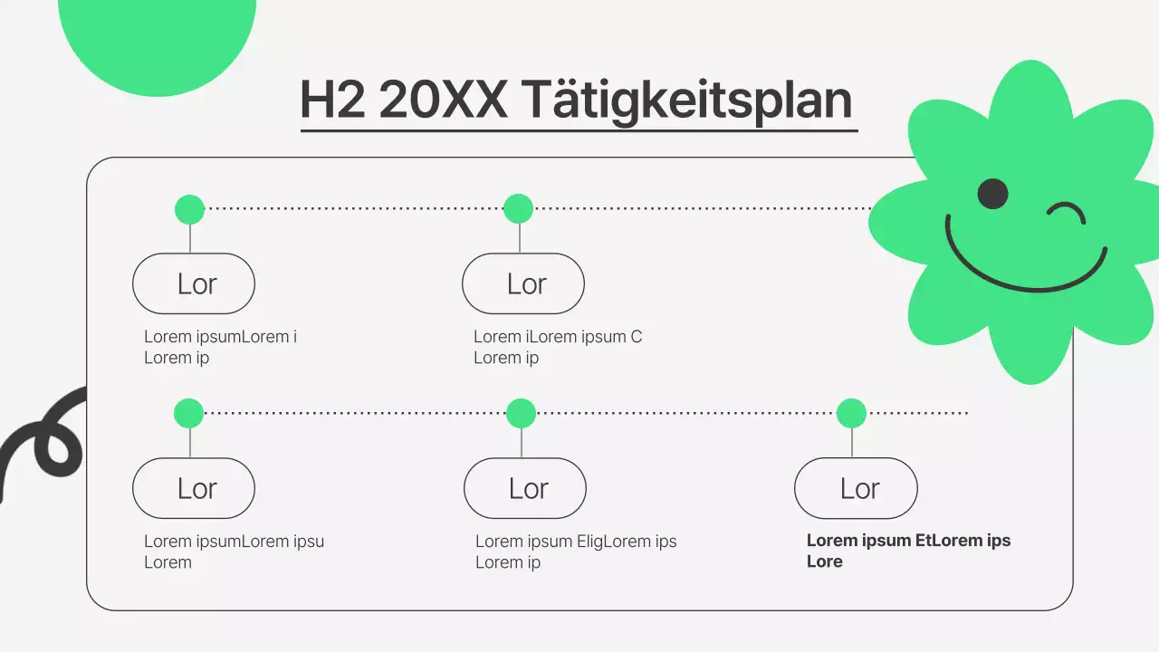 Eine einfache, grün-graue Einführung in die NRO-Freiwilligenarbeit vor dem Workshop