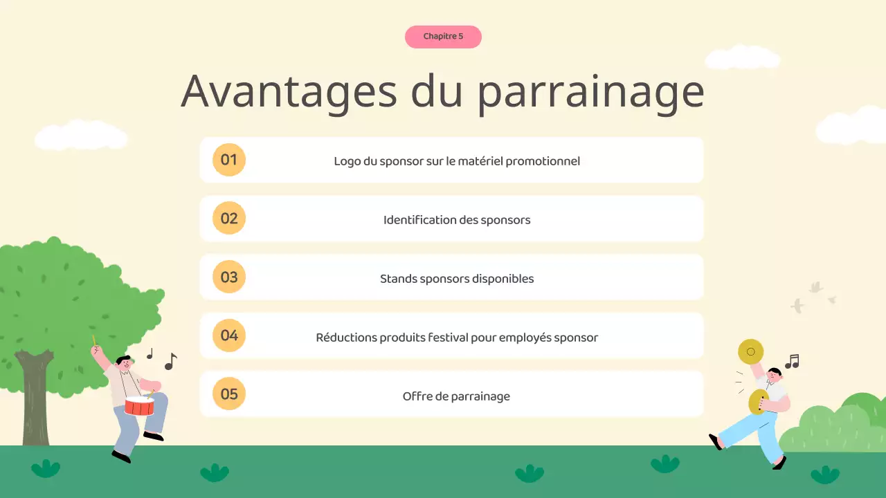 Proposition de parrainage du Festival de l'espoir vert et rose