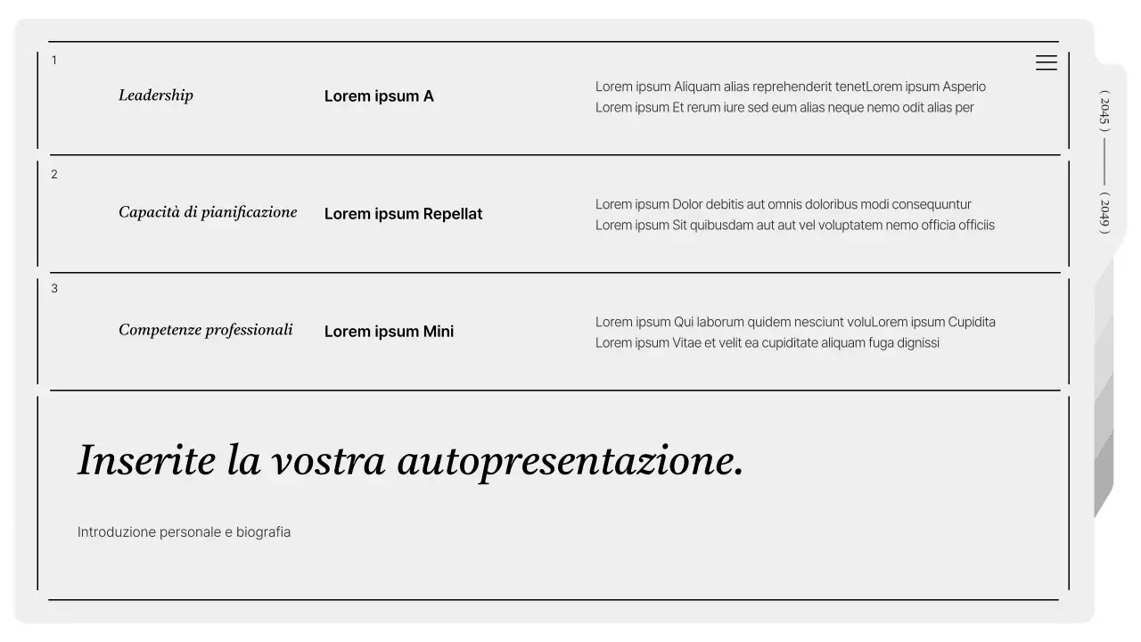 Cartella stampabile moderna in grigio e bianco