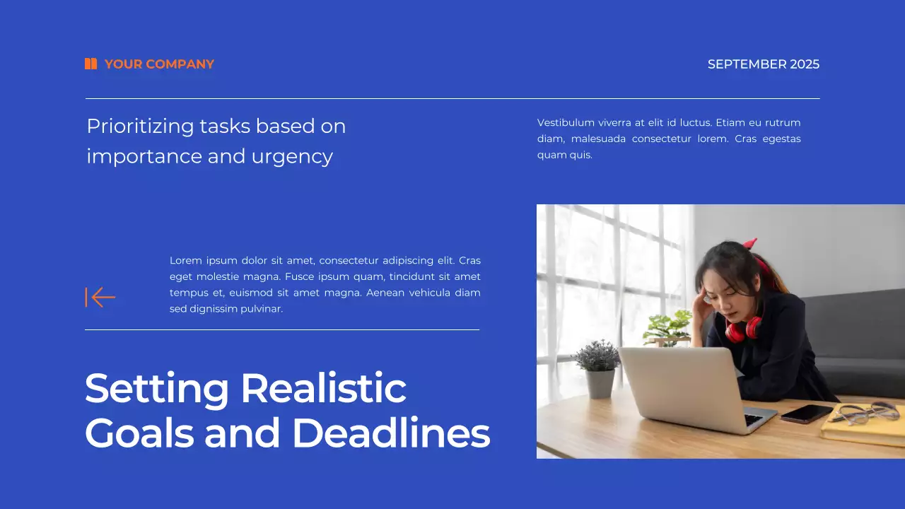 Blue Modern Productivity Guide Presentation