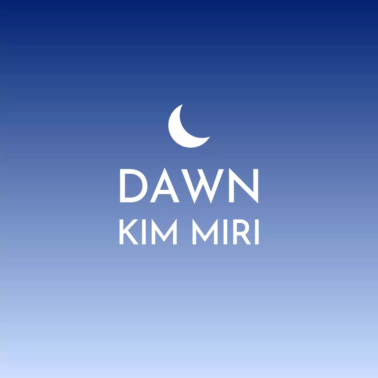 Desain yang bersih dengan gradien mengambang dari matahari dan bulan