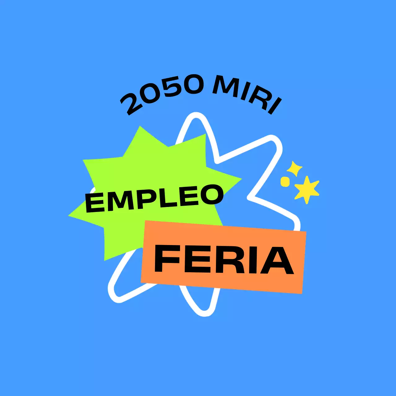 Para mercancía de ferias corporativas en azul y verde anaranjado